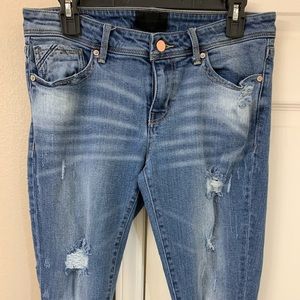 EUC Buckle Black Ankle Skinny Sz. 28